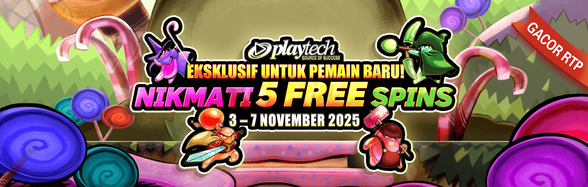 PLAYTECH - KAMPANYE PENDAFTARAN BARU PLAYTECH! (WEEK 2)